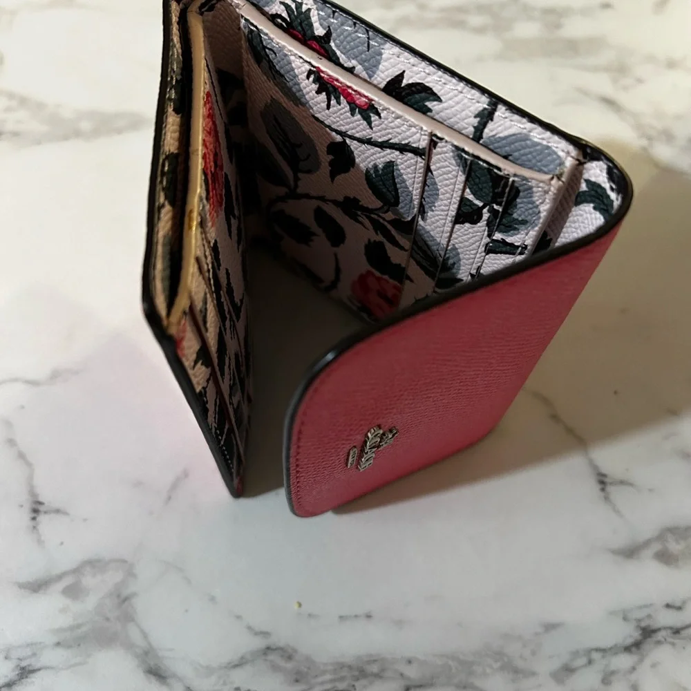 Coach Pink Trifold Wallet - Picture 4 of 5